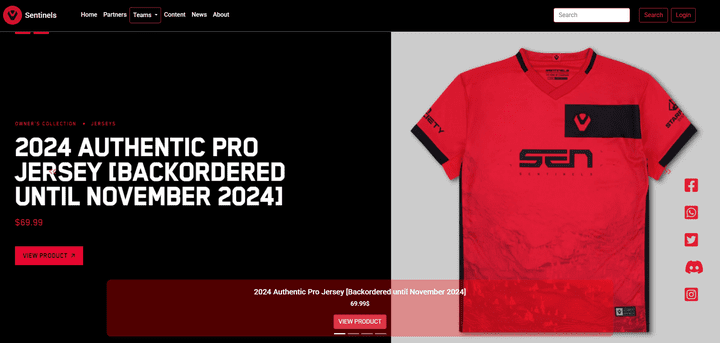 E-Sports Team Website