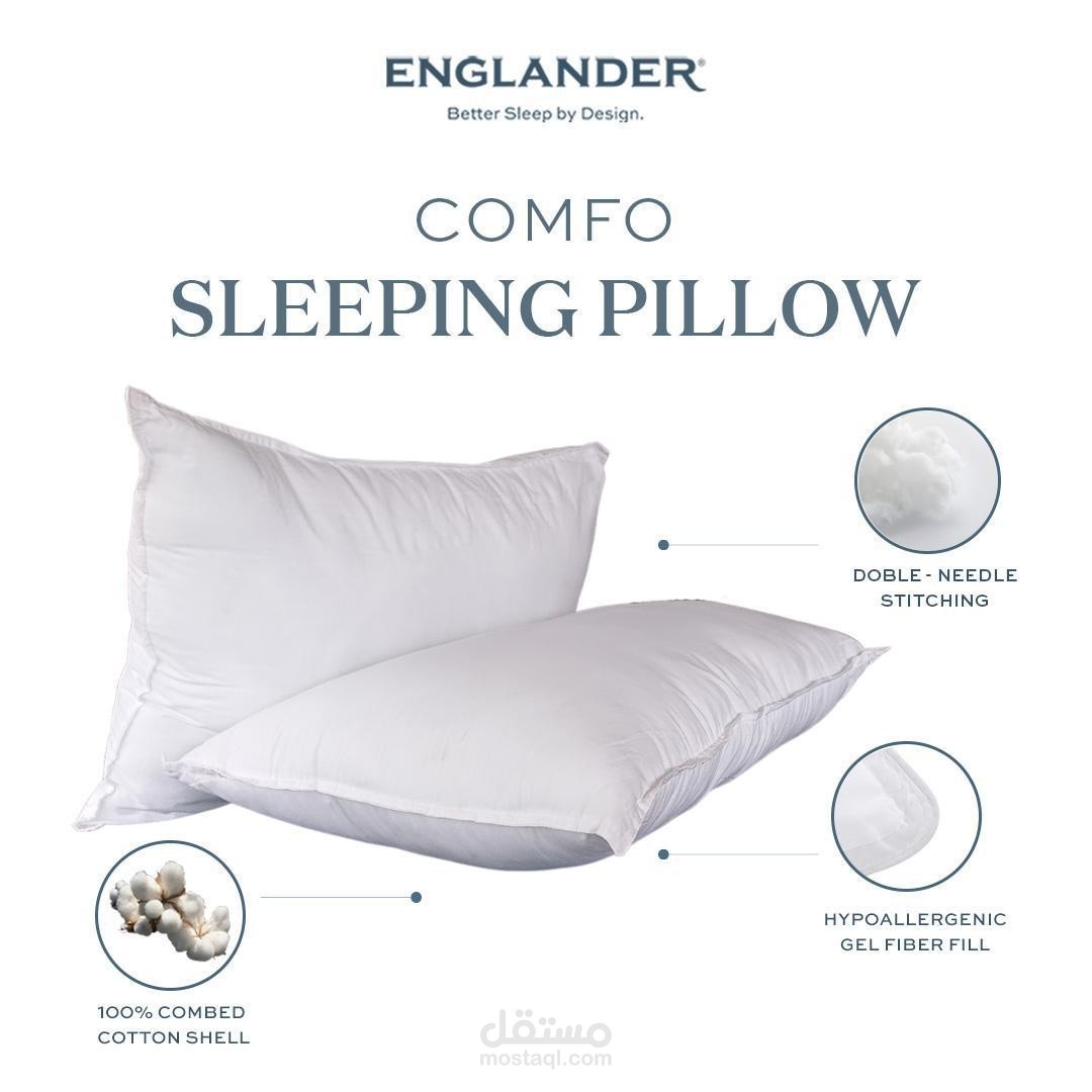 تصميمات لشركه إنجلندر المتخصصه في صناعة المراتب - Designs for Englander, a company specialized in mattress manufacturing