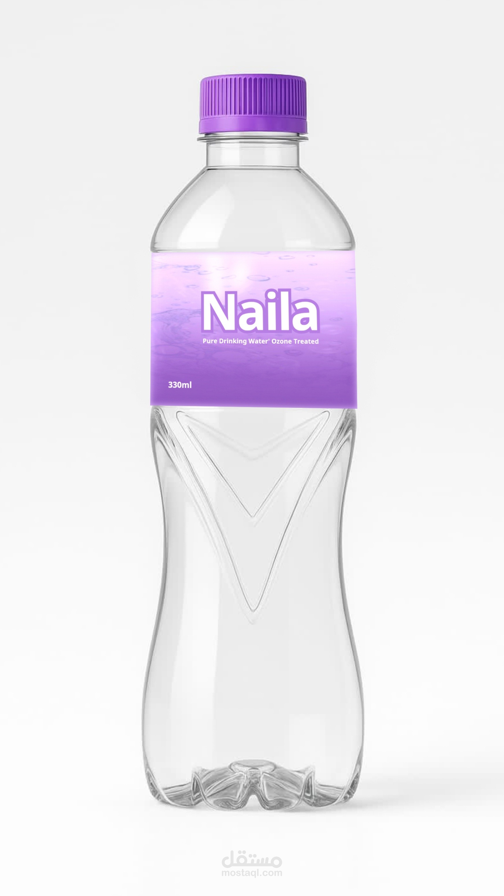 تصميم استيكر قارورة مياه