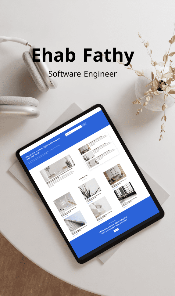 صفحة هبوط لموقع اثاثات و ديكورات و اعمال هندسية