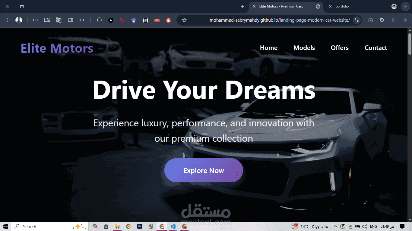 landing page (html css js)