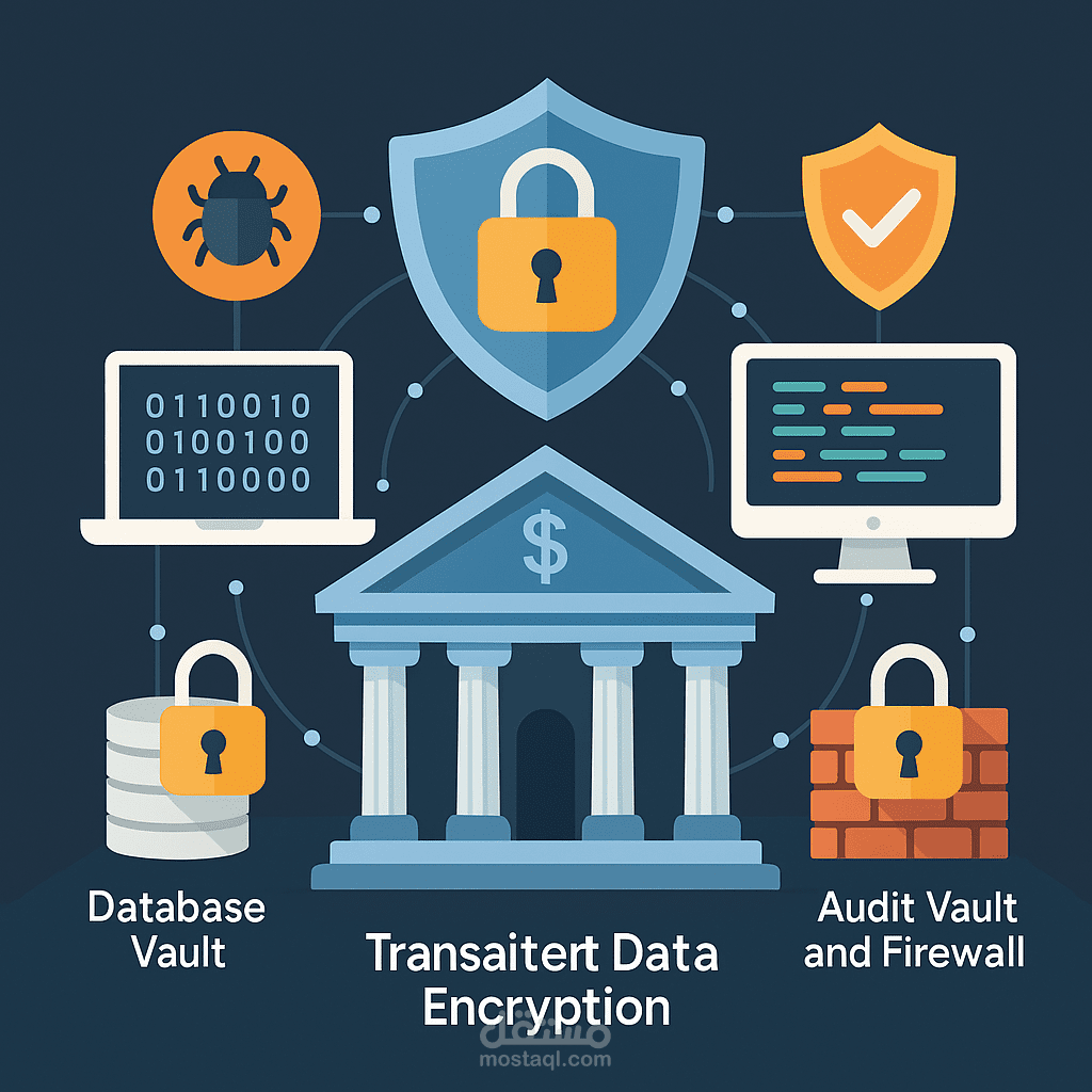تنفيذ بنية أمان قصوى للبيانات - تشفير قاعدة بيانات وادارة المفاتيح (Maximum Security Architecture (MSA