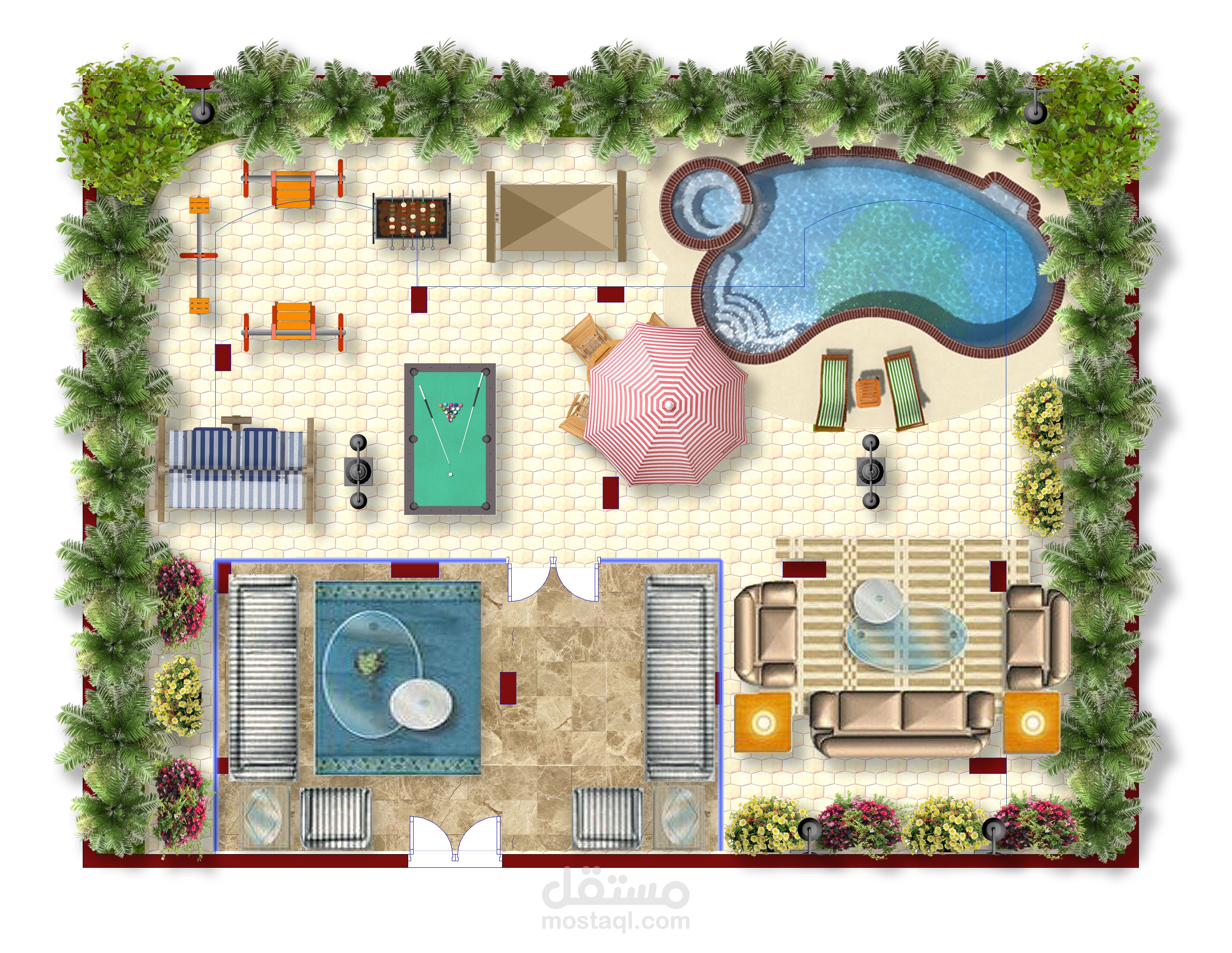 افكار تصميميه لبدروم ملحق بوحدات سكنيه