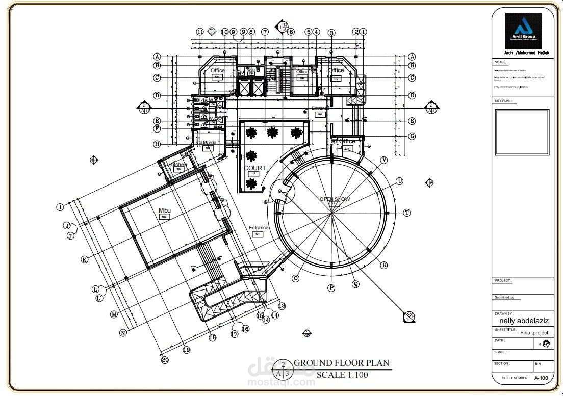 Ground Floor Plan – Graduation Project