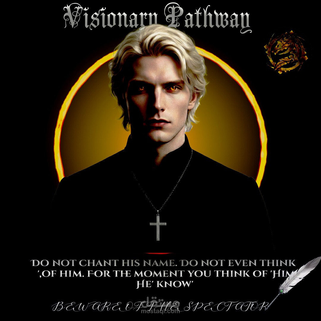 تصميم لشخصيه من روايه لورد الغوامض (آدم) باسلود يصل شعور رعب الشخصيه من الروايه