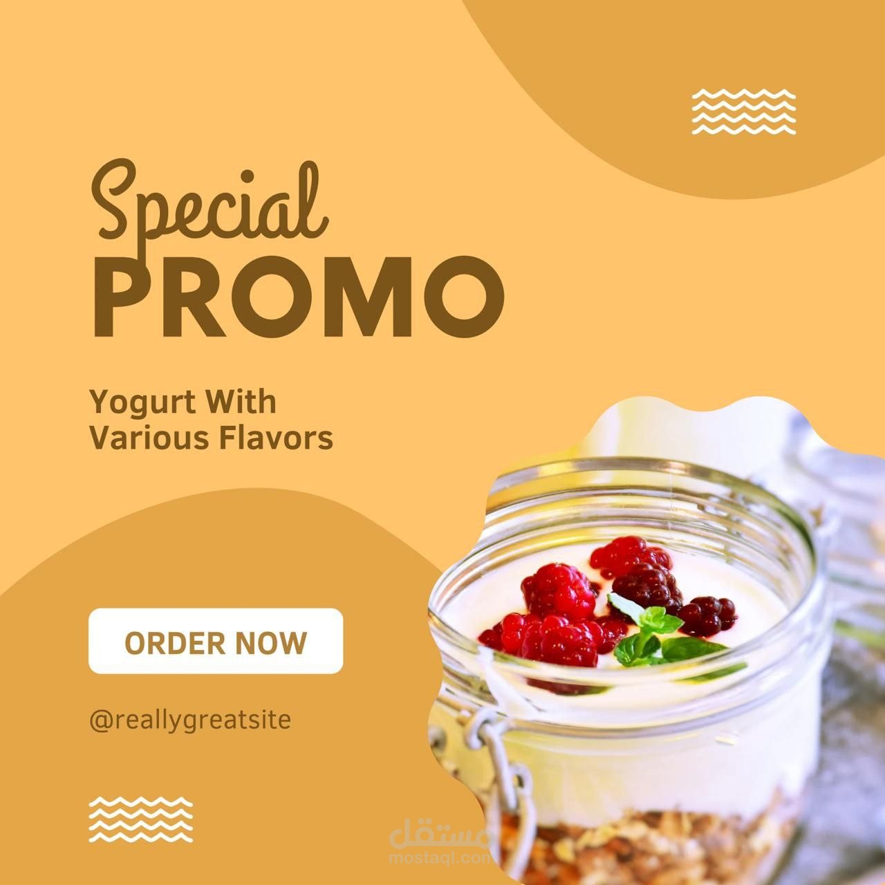 مشاريع جرافيك متنوعة في مجال الـ F&B (المشروبات والمأكولات):