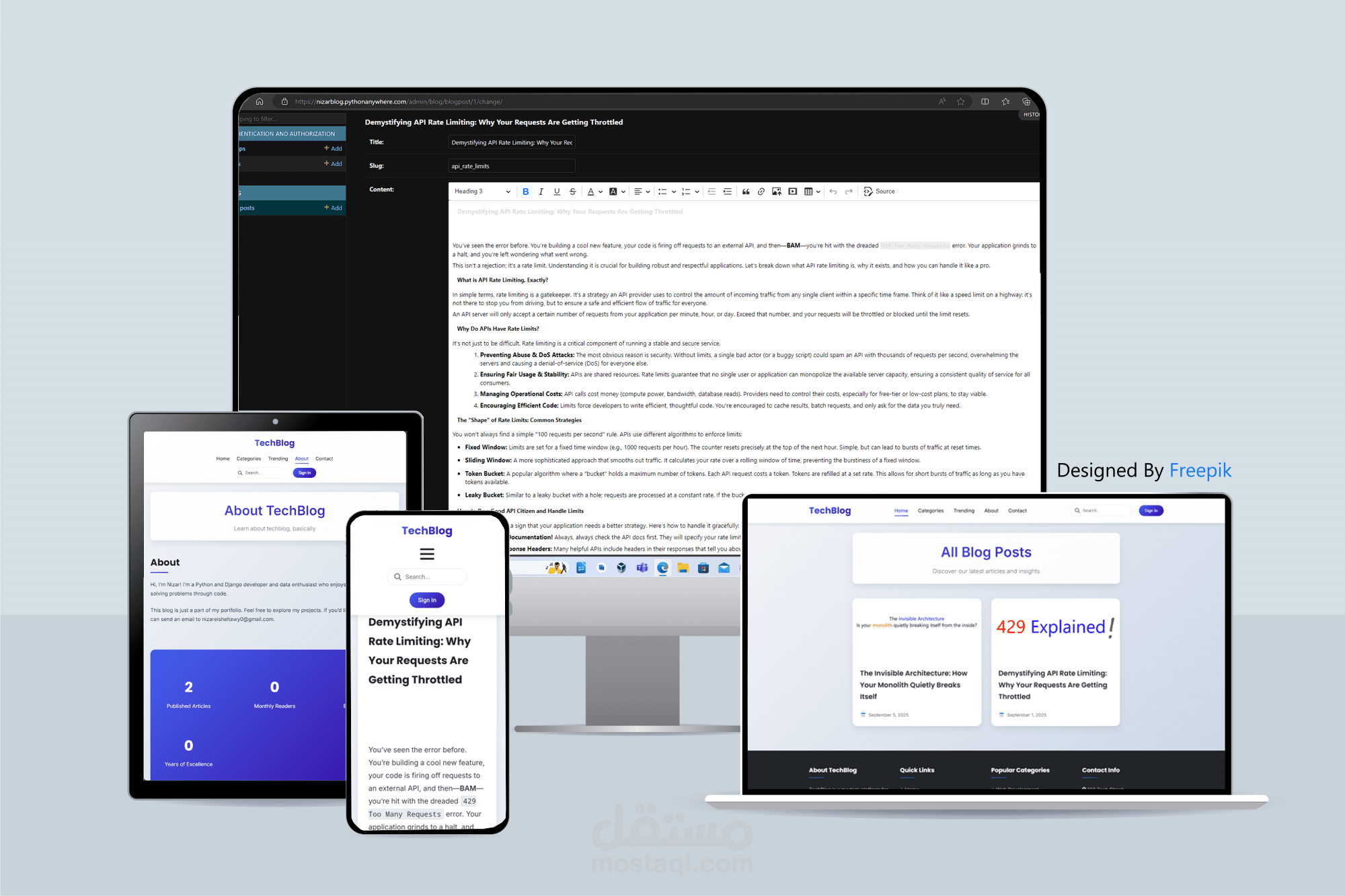 Modern Blogpost With Admin Panel