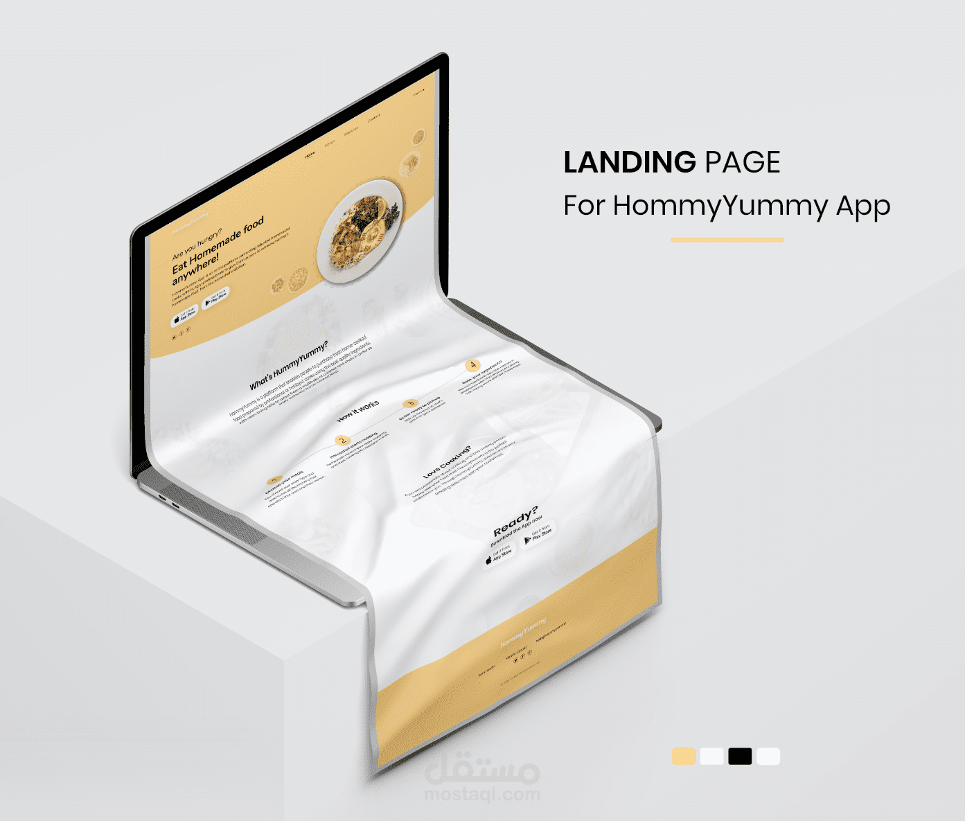 HommyYummy App Landing page