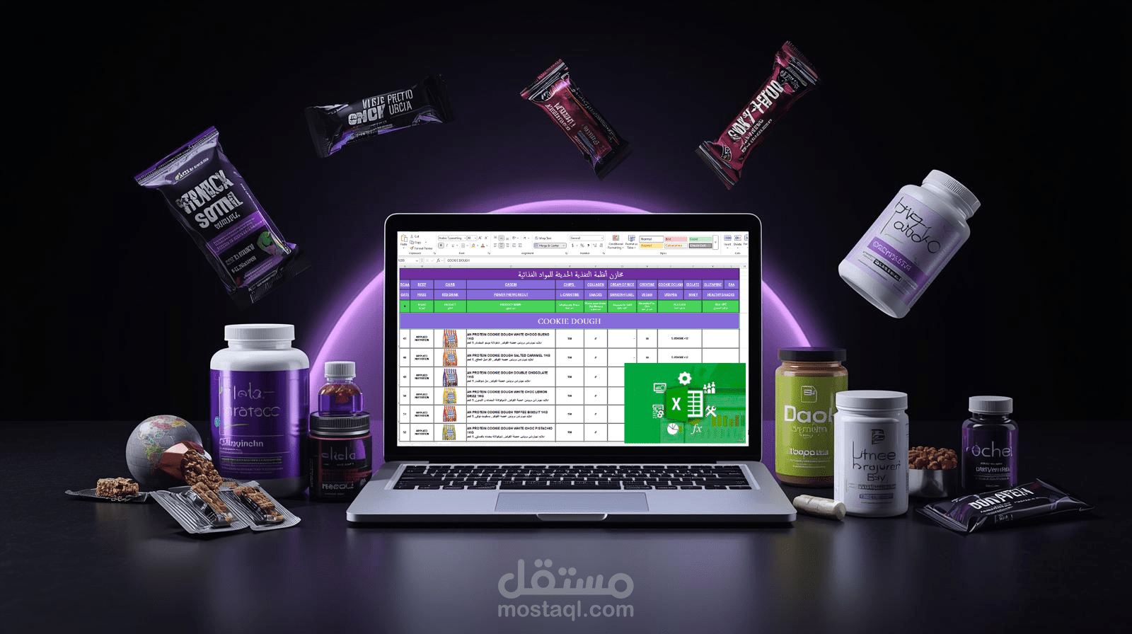 تنسيق وترتيب ملفات طلبات المبيعات (Order Book) باستخدام Excel