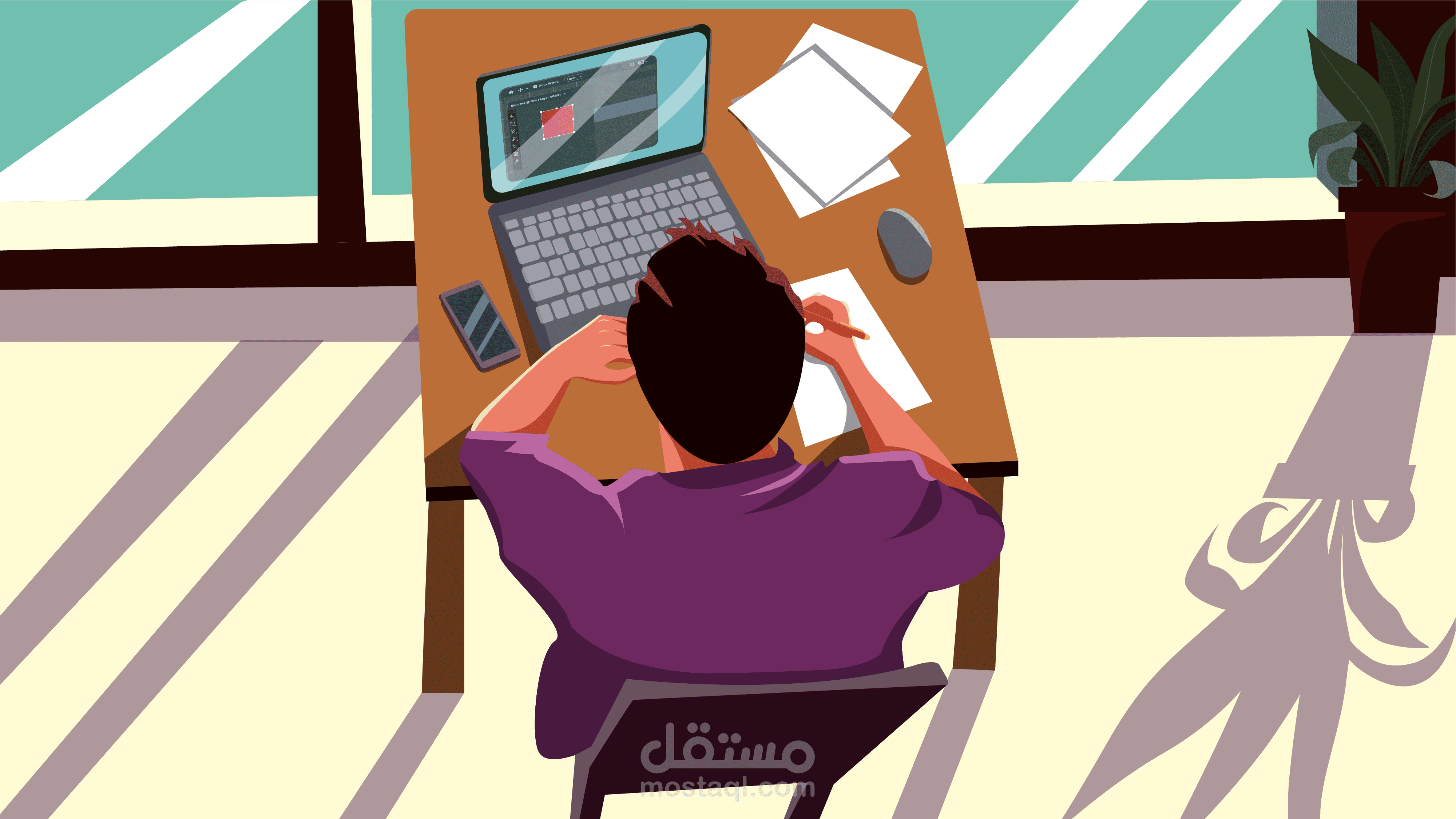 مشروع vector art illustration
