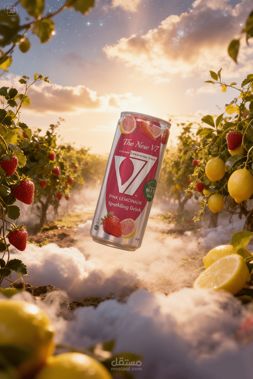 V 7 strawberry & lemon
