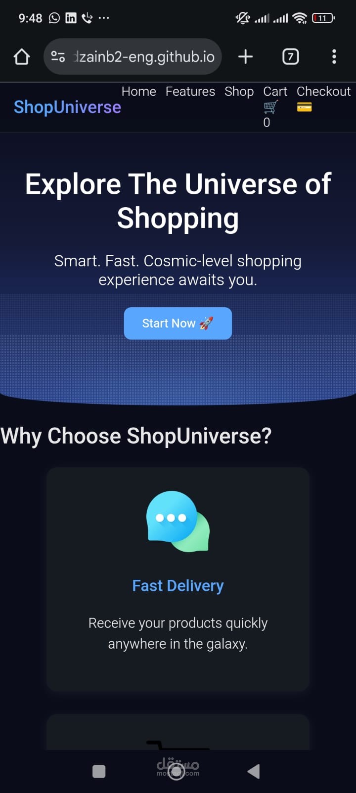متجر إلكتروني – E-Commerce  E-Commerce Single Page Store | Modern, Responsive & High-Performance UI