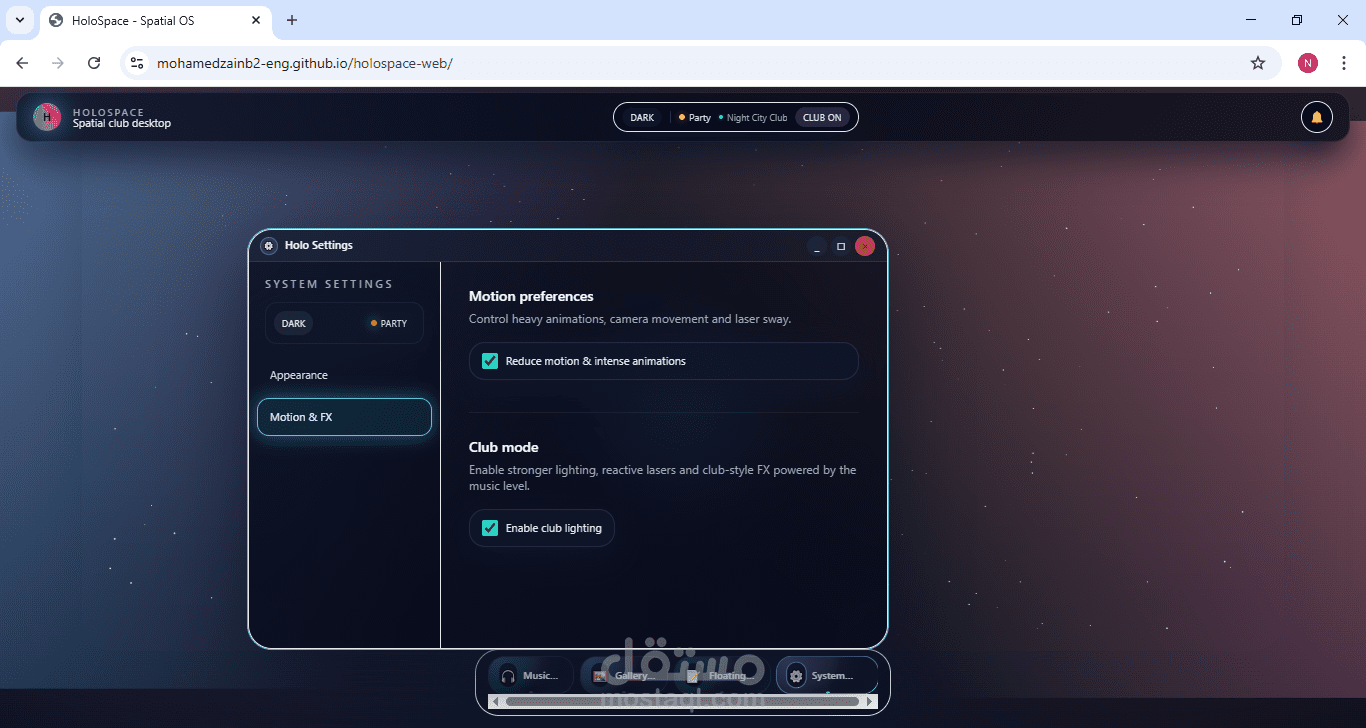 HoloSpace – Web Spatial Operating System