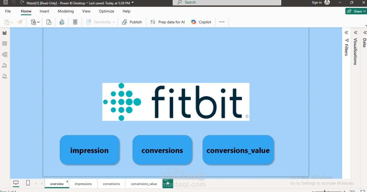تحليل بيانات باستخدام  power bi