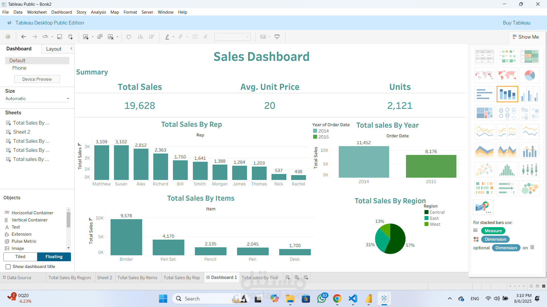 تصميم وتحليل 3 لوحات معلومات تفاعلية باستخدام Power BI