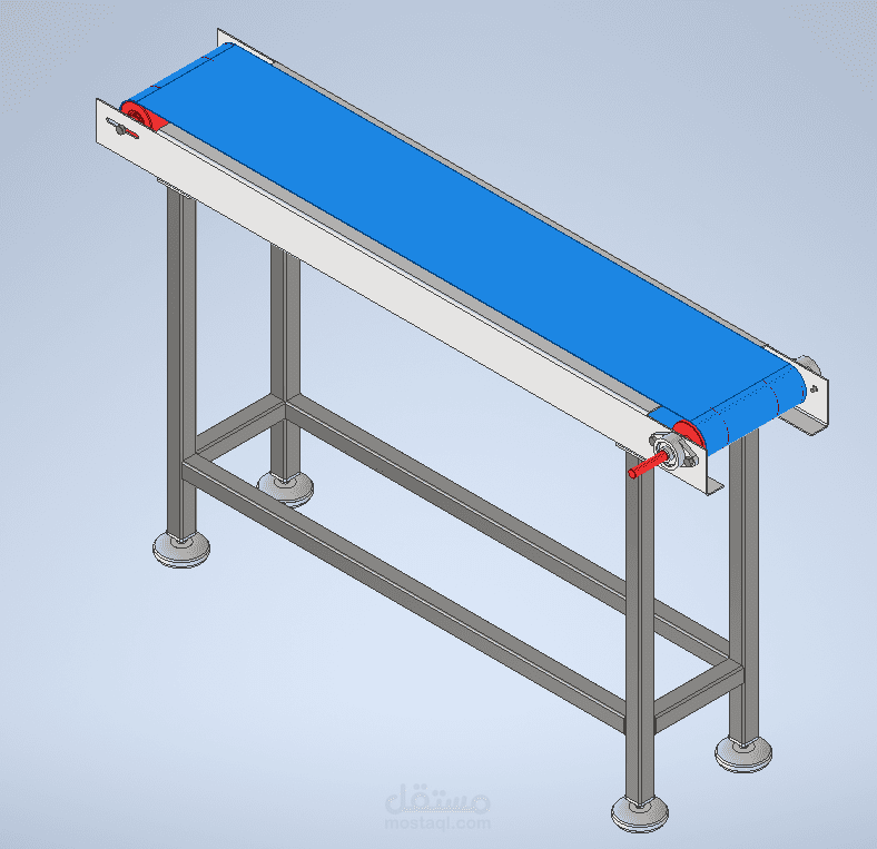 تصميم ثلاثي أبعاد لخط سير بقلاوة