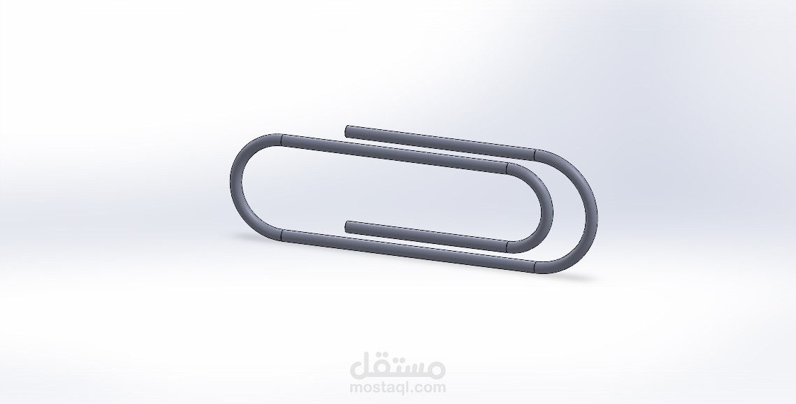 تصميم مشبك ورق ثلاثي الابعاد بأستخدام ال solidwork