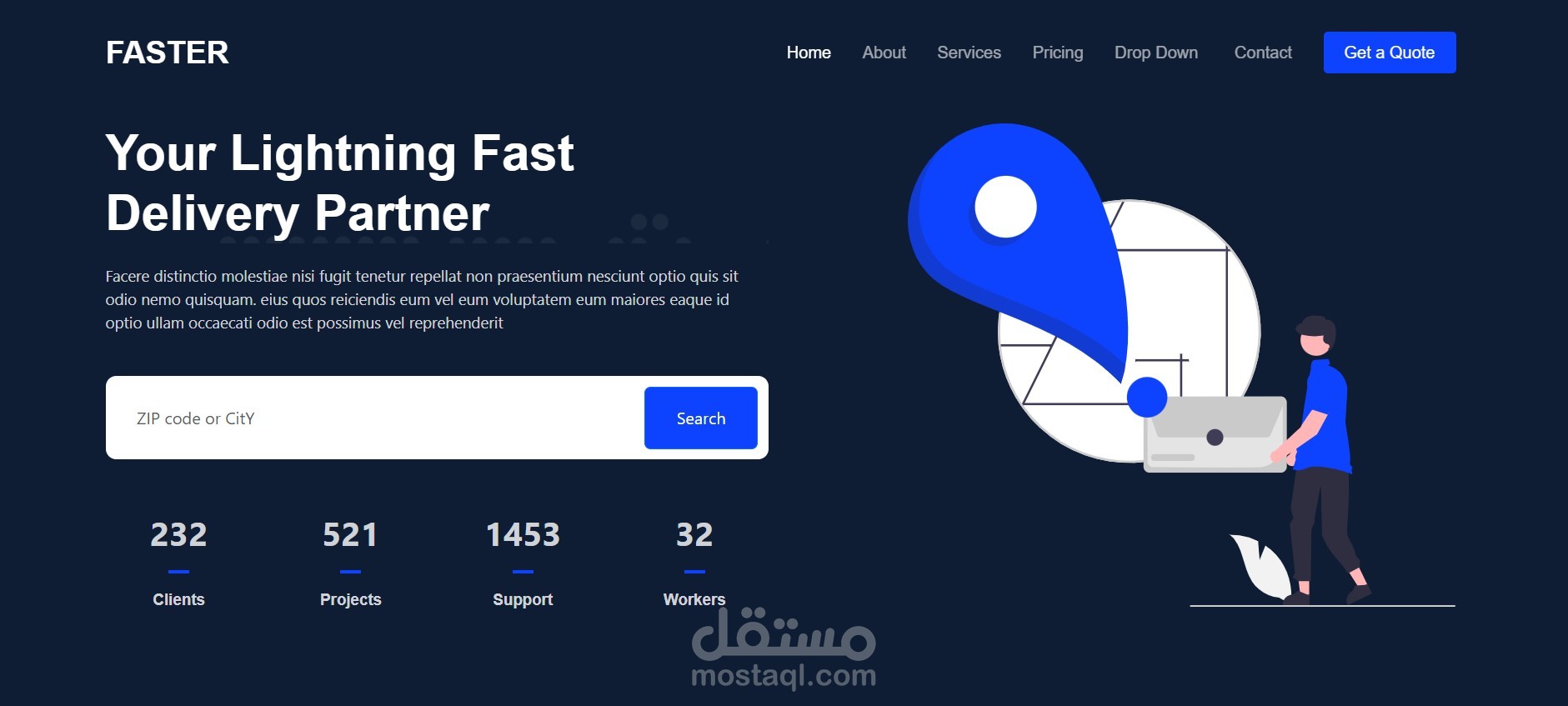 موقع ويب اسمه faster