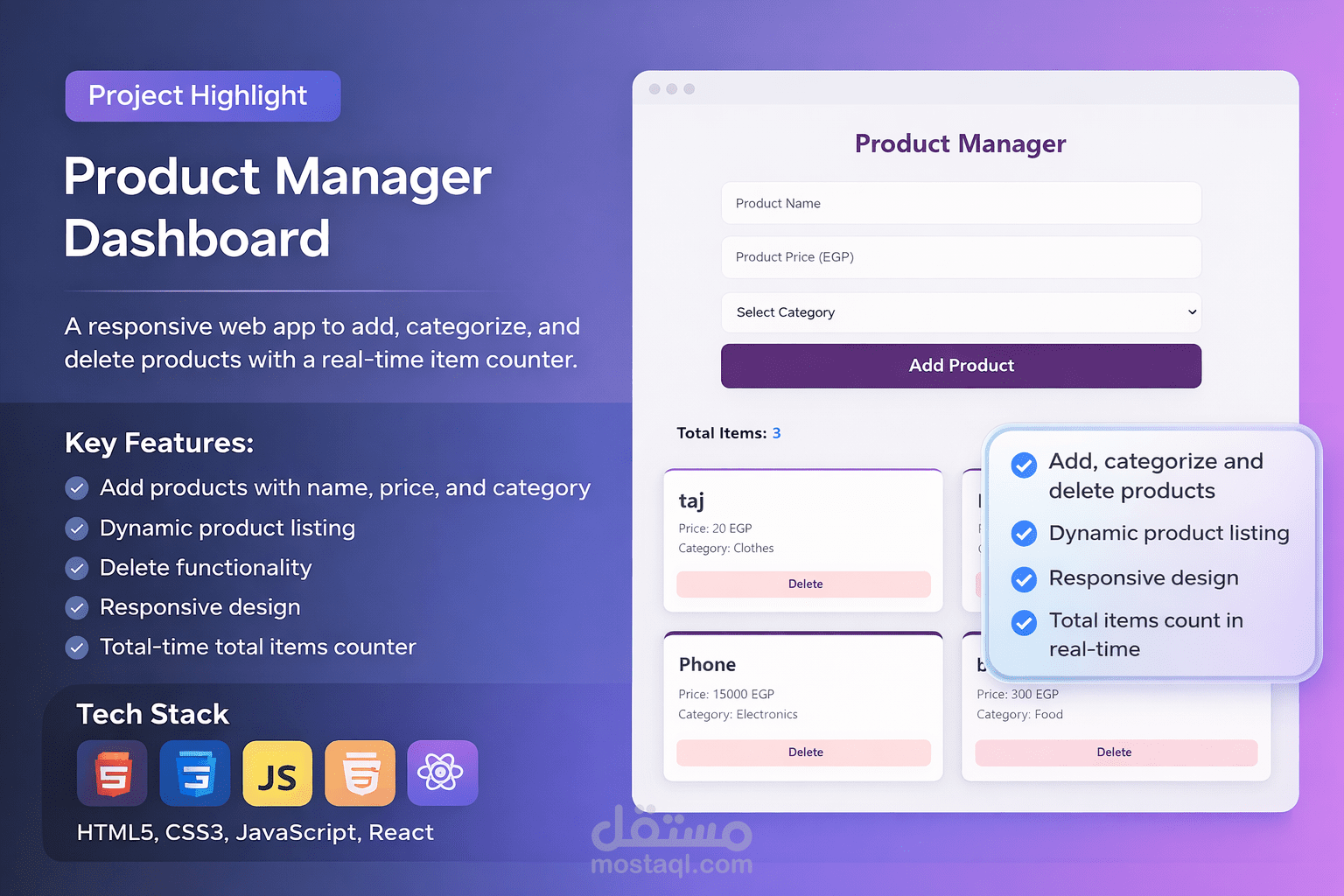 Product Manager Web App