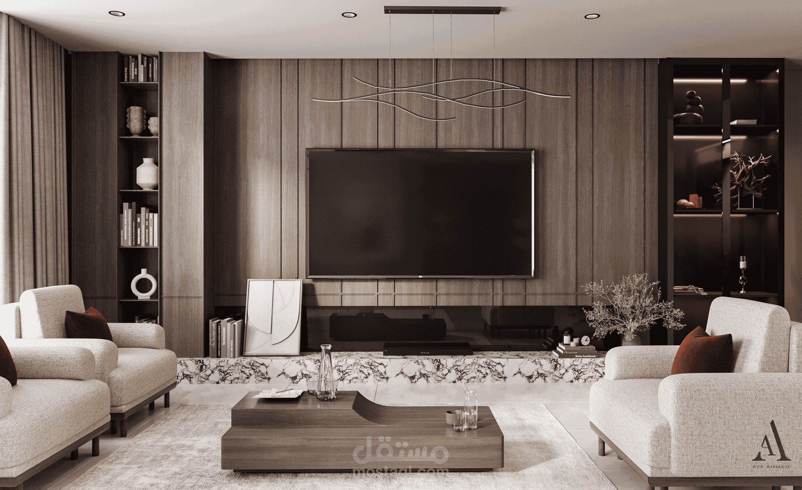 living room and dinning area