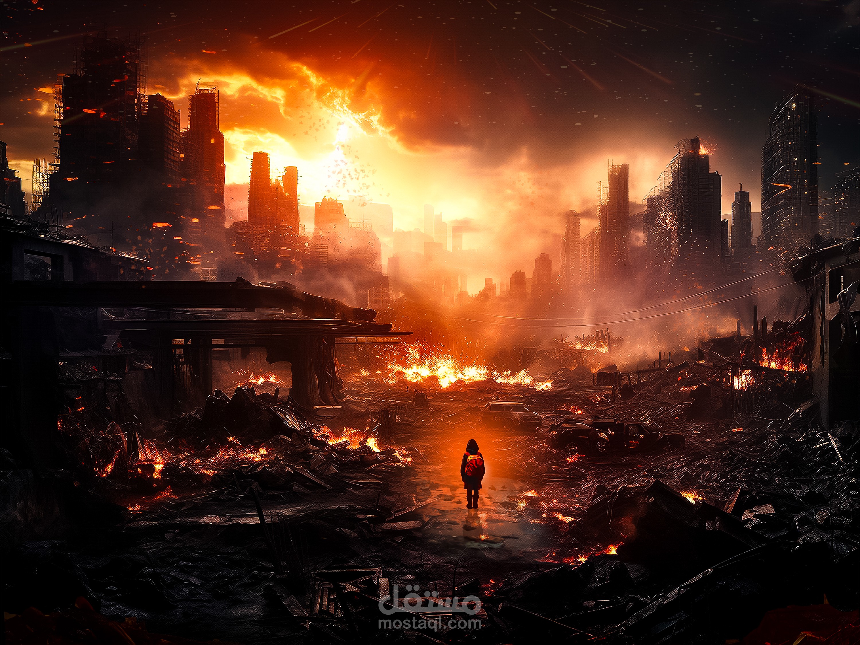 ديزاين دمج محاكاه مدينه مدمره