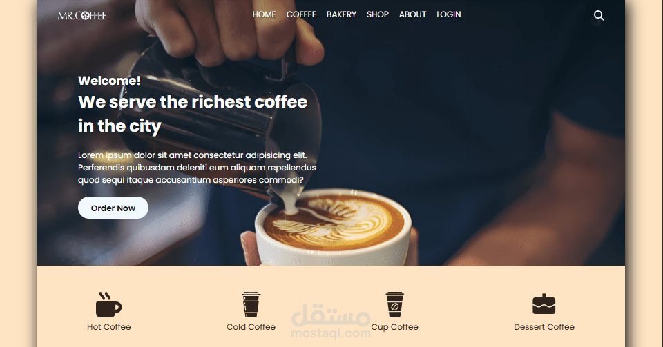 Coffee Shop Website