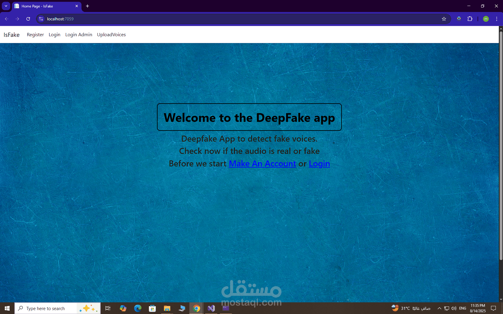 website for ai  model that detect fake voice