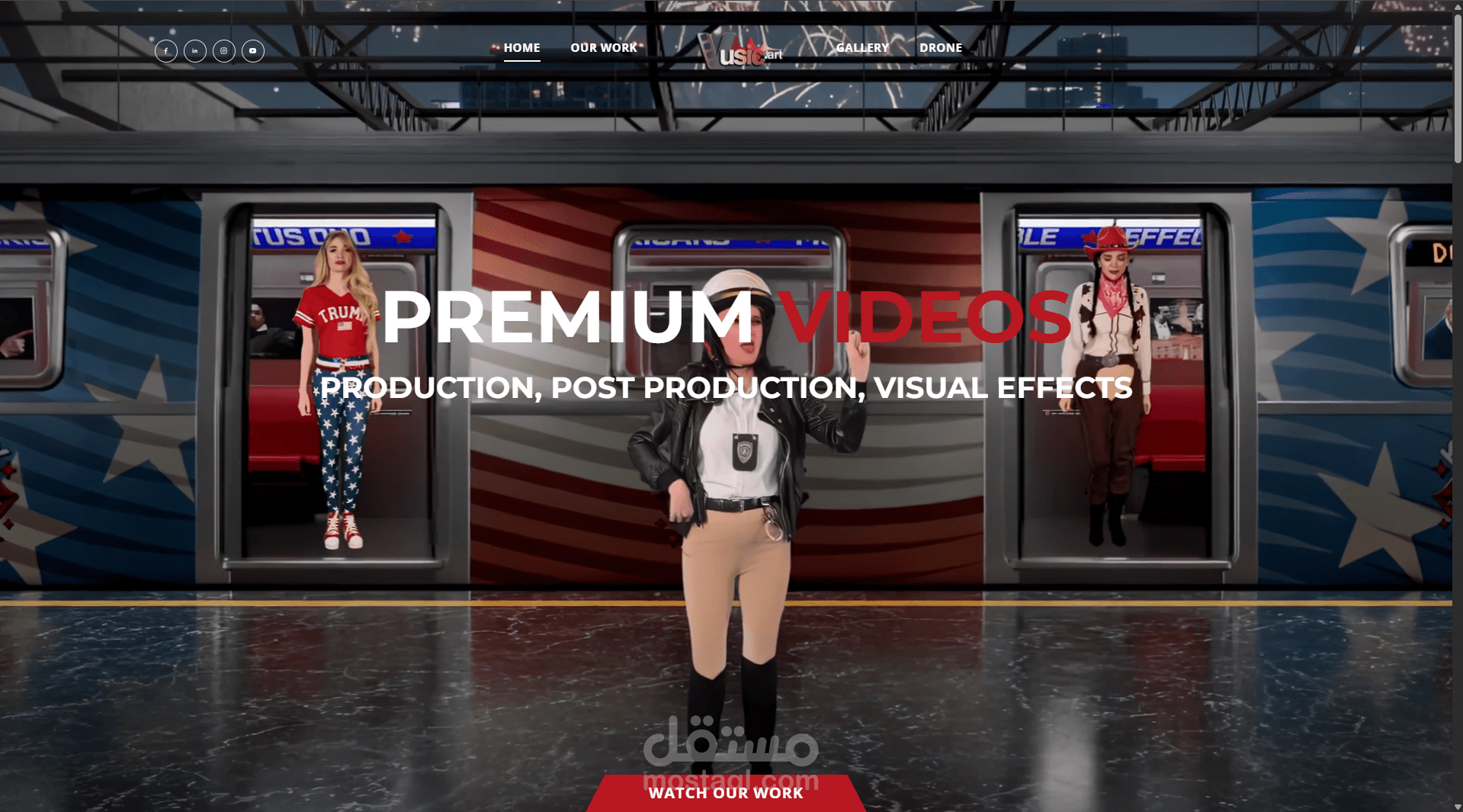 Vusic.art - Music Production Company Website
