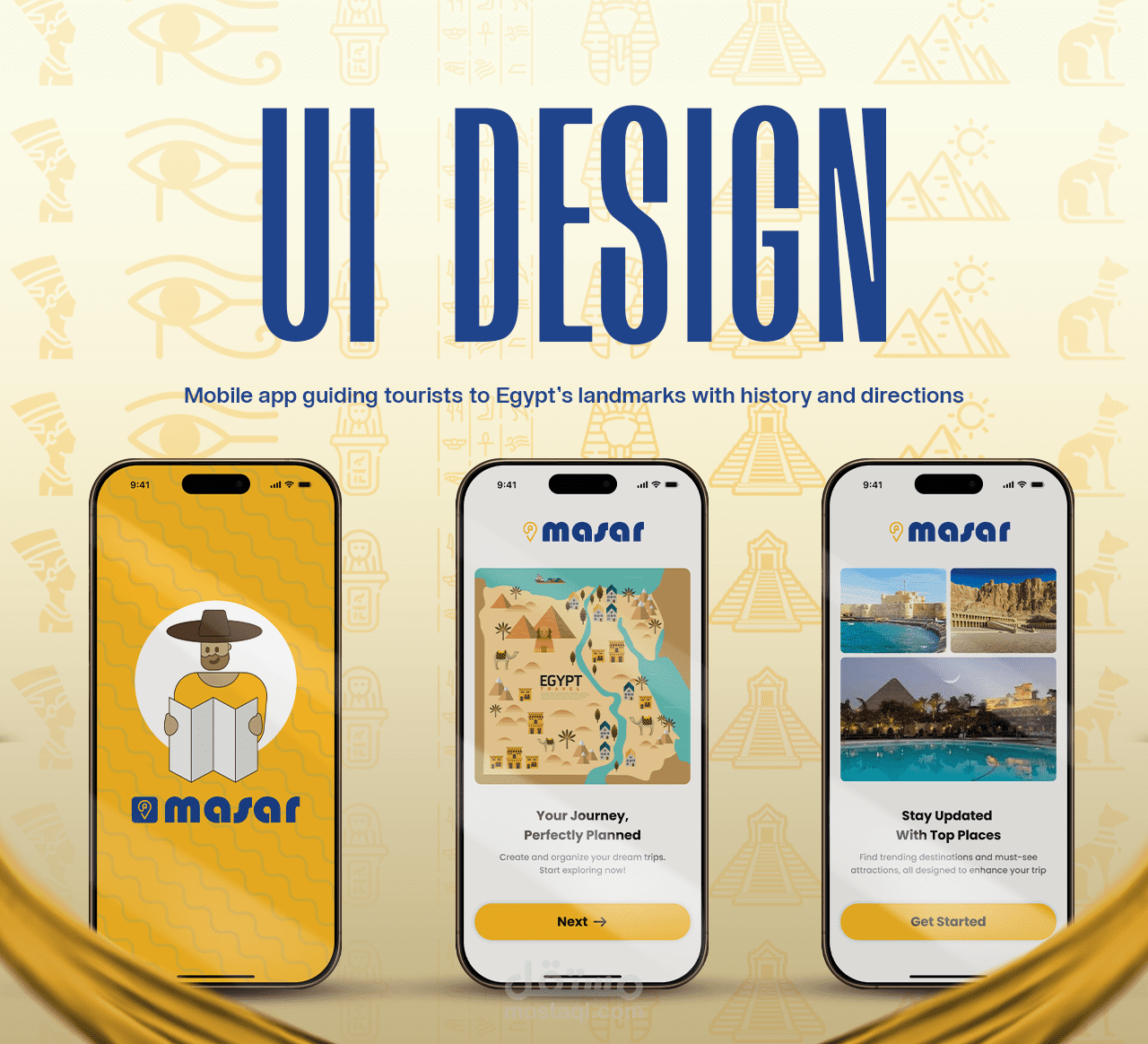 مسار | تصميم تطبيق هاتف للسفر والسياحة