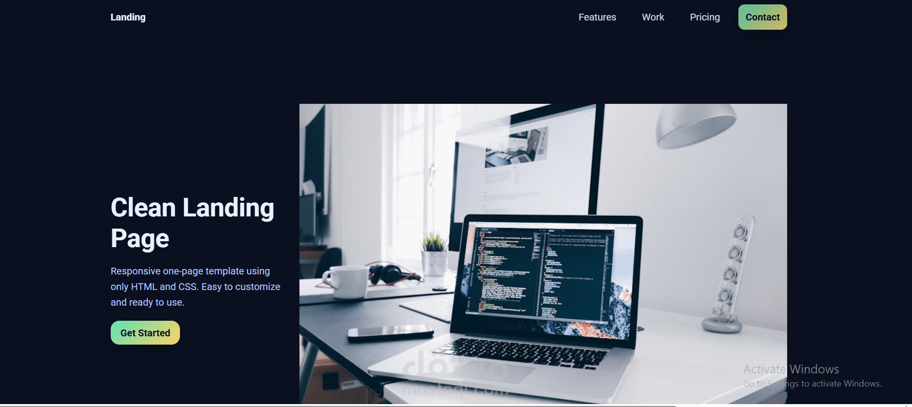 تصميم صفحة ويب باستخدام htmlوcss