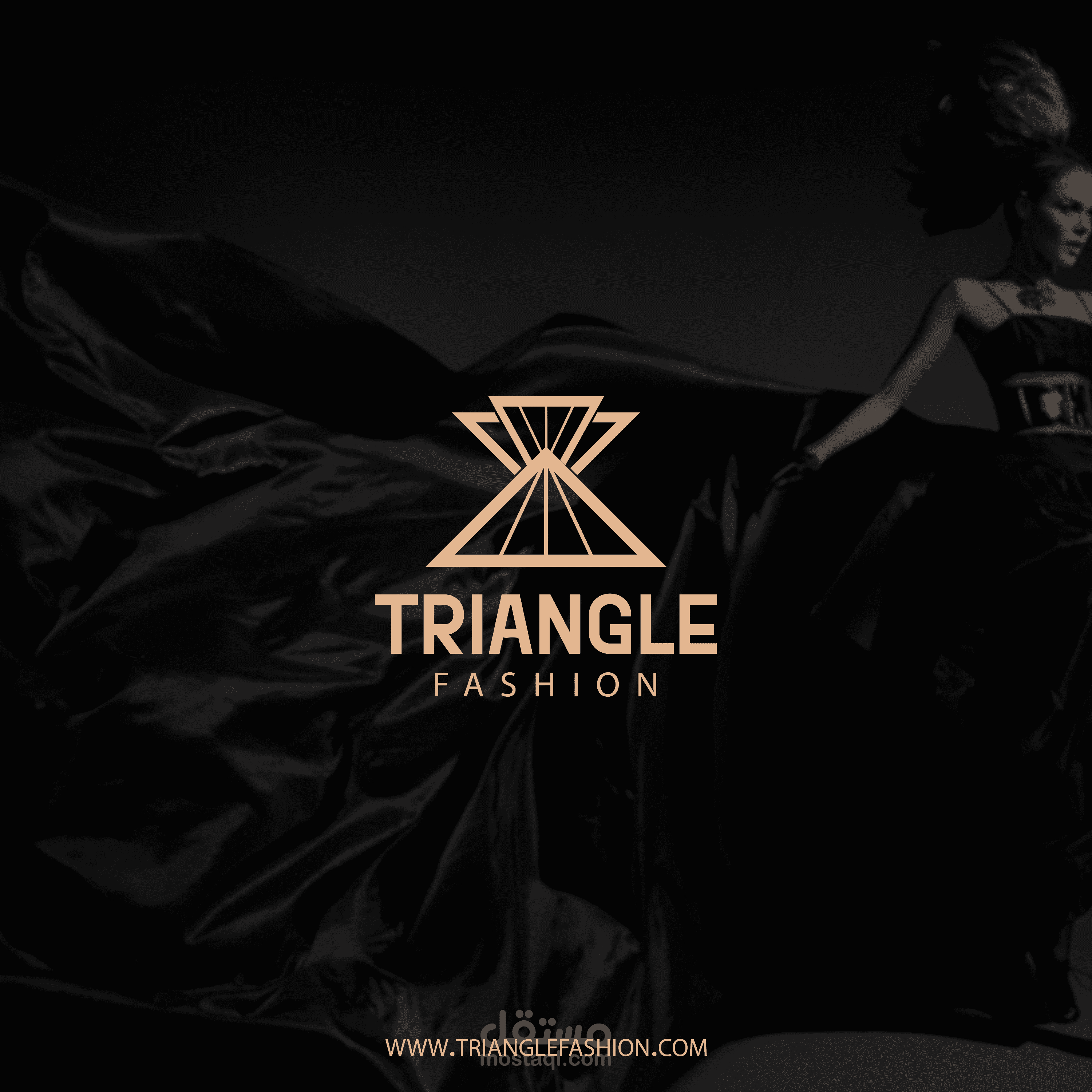 تصميم شعار | Triangle Fashion