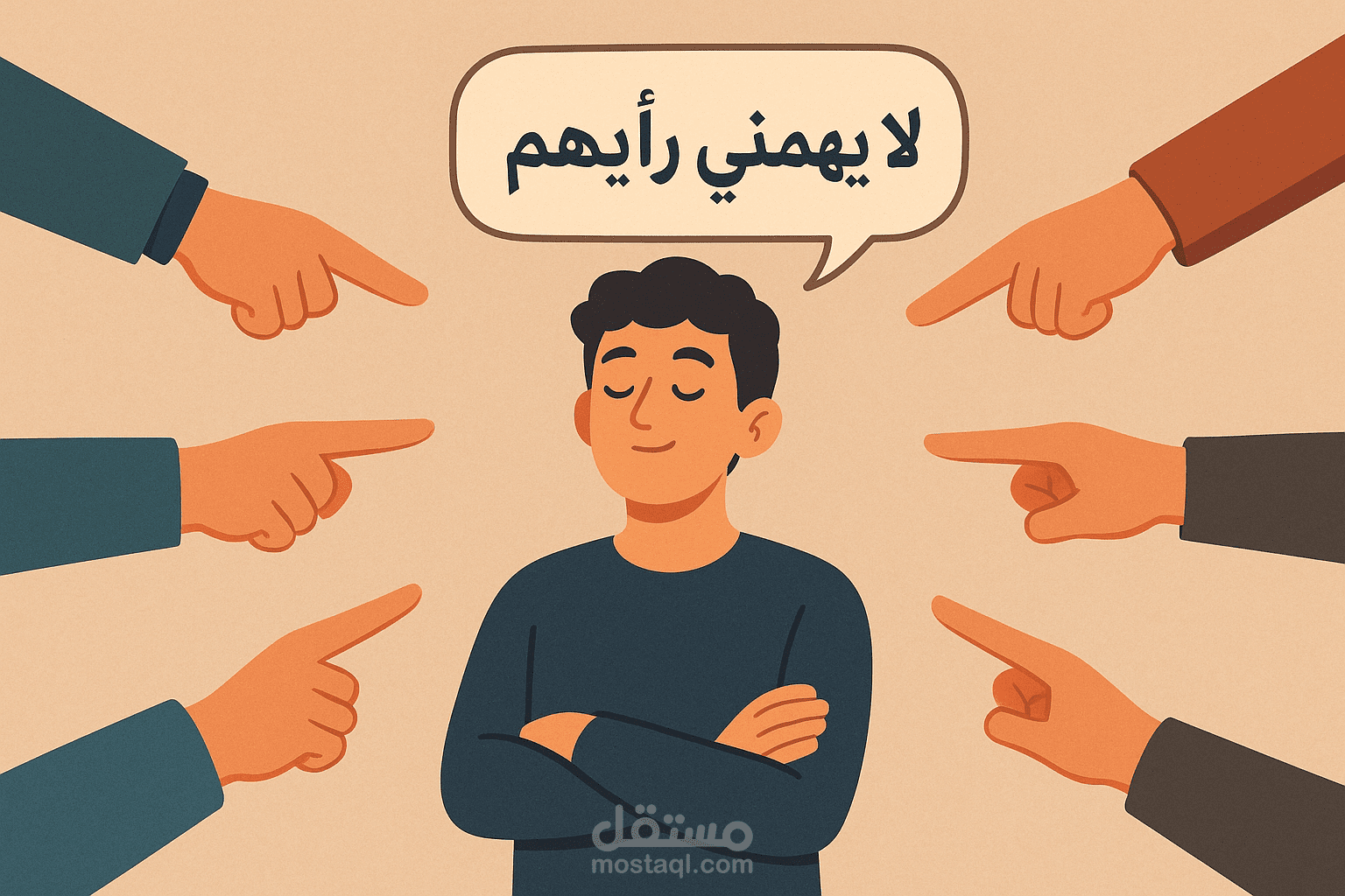 "سيب كلام الناس وراك، وعيش حياتك بطريقتك… ثقتك بنفسك أهم من رأي أي حد."