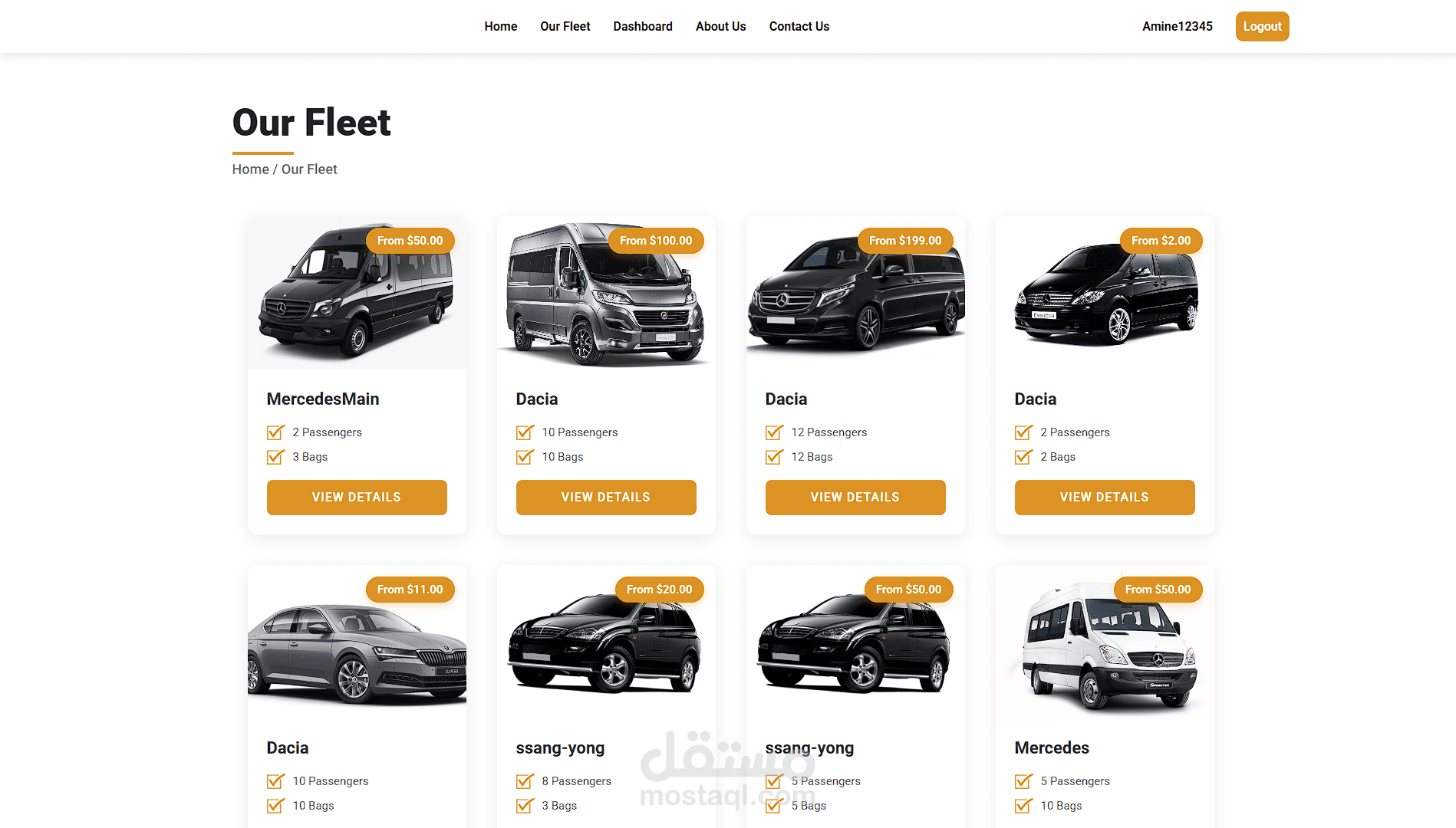 Tourist Car Reservation