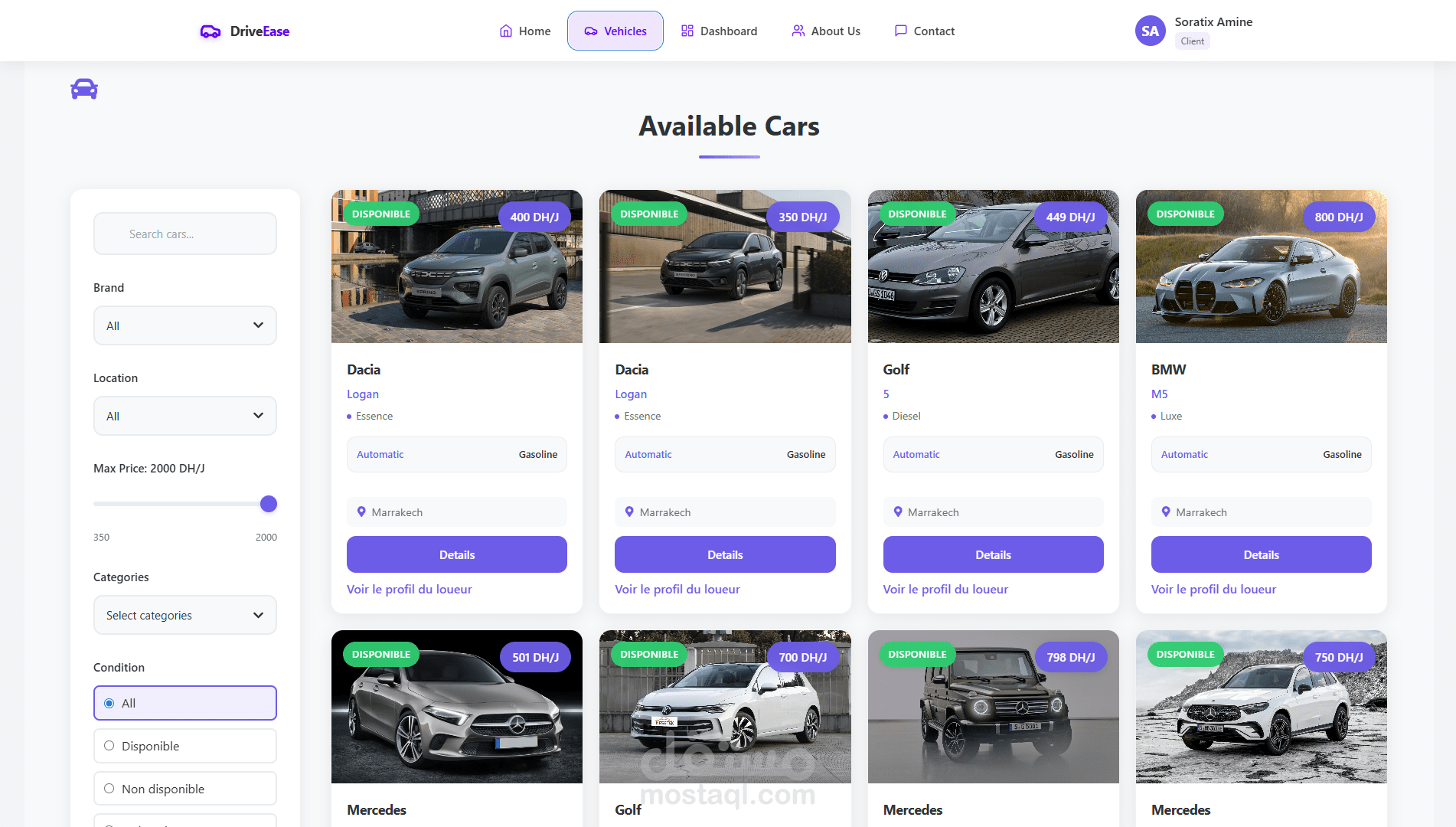 RentCar Website