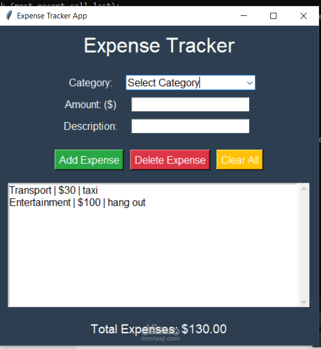 Expense Tracker App