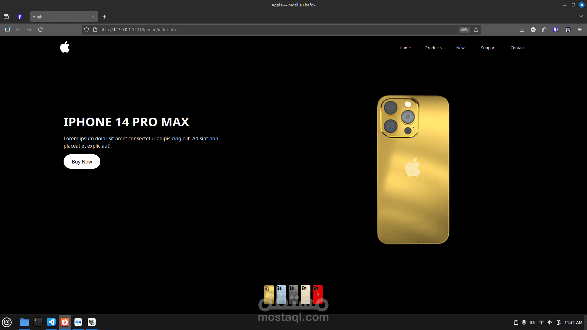 صفحة هبوط (landing page iphone)