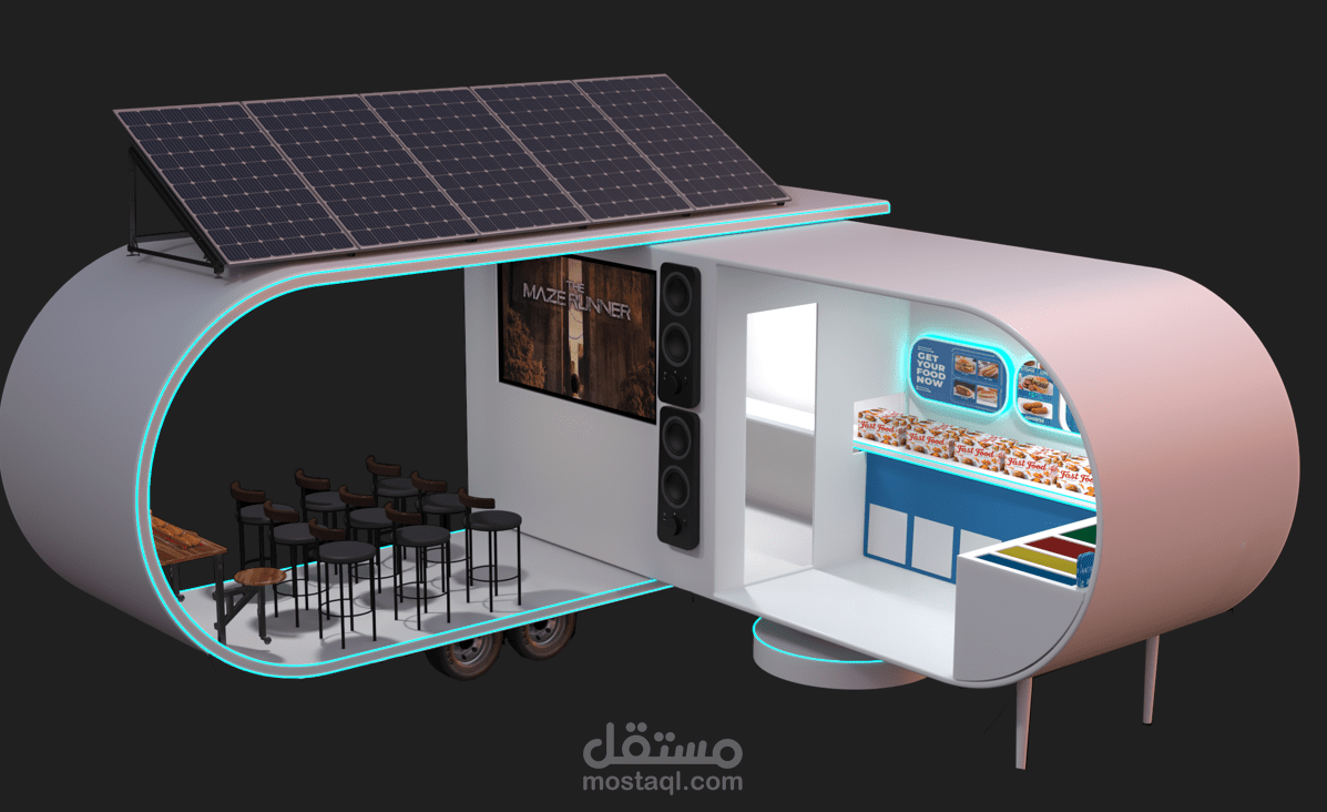 mobile fast food cart