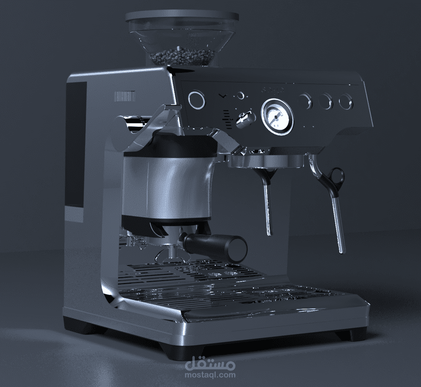 sage coffee machine 3d modelling