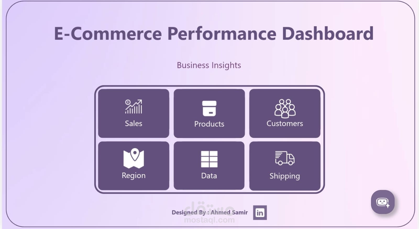 لوحة بيانات ببرنامج power bi