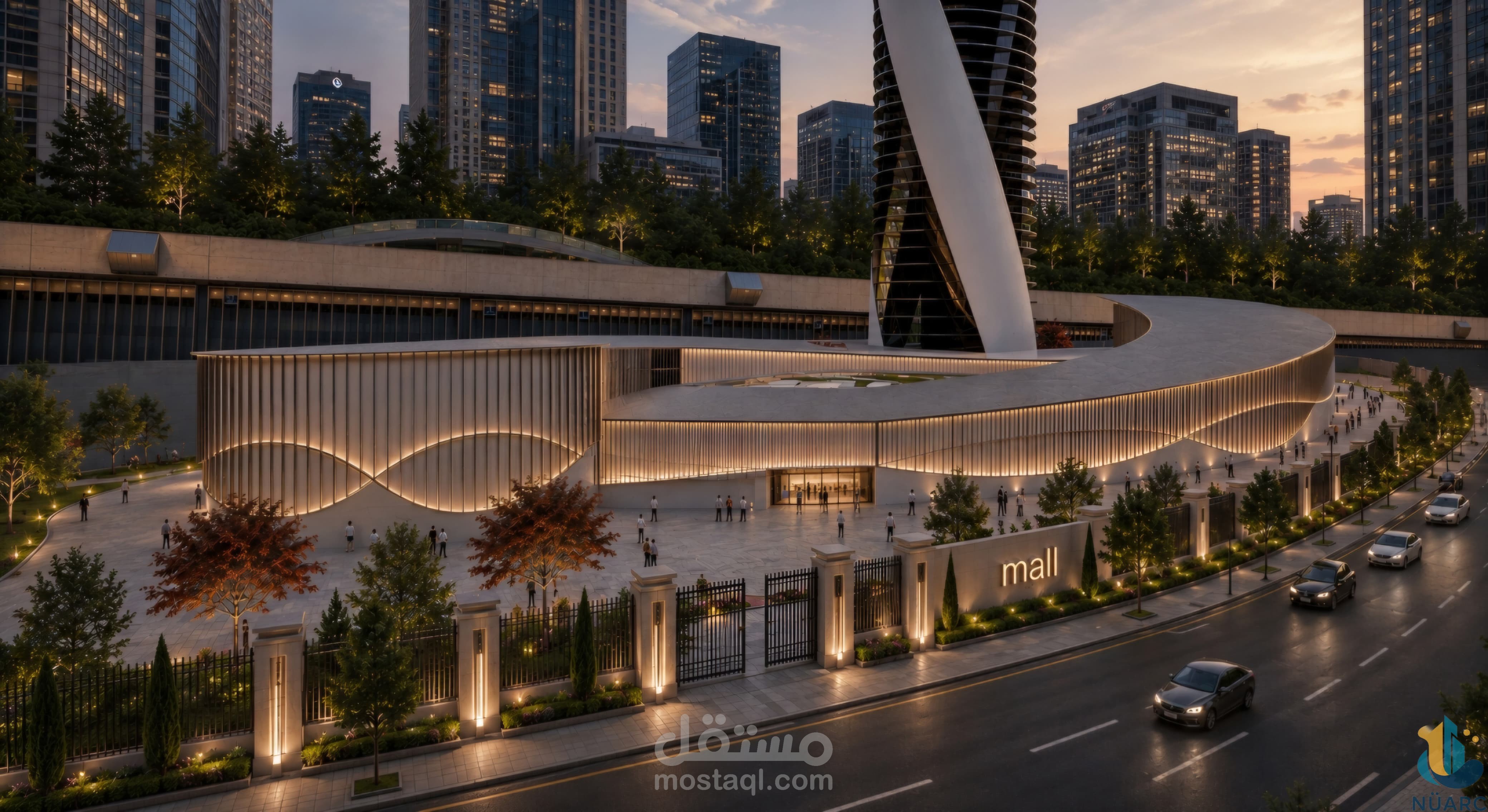 Mall facade design