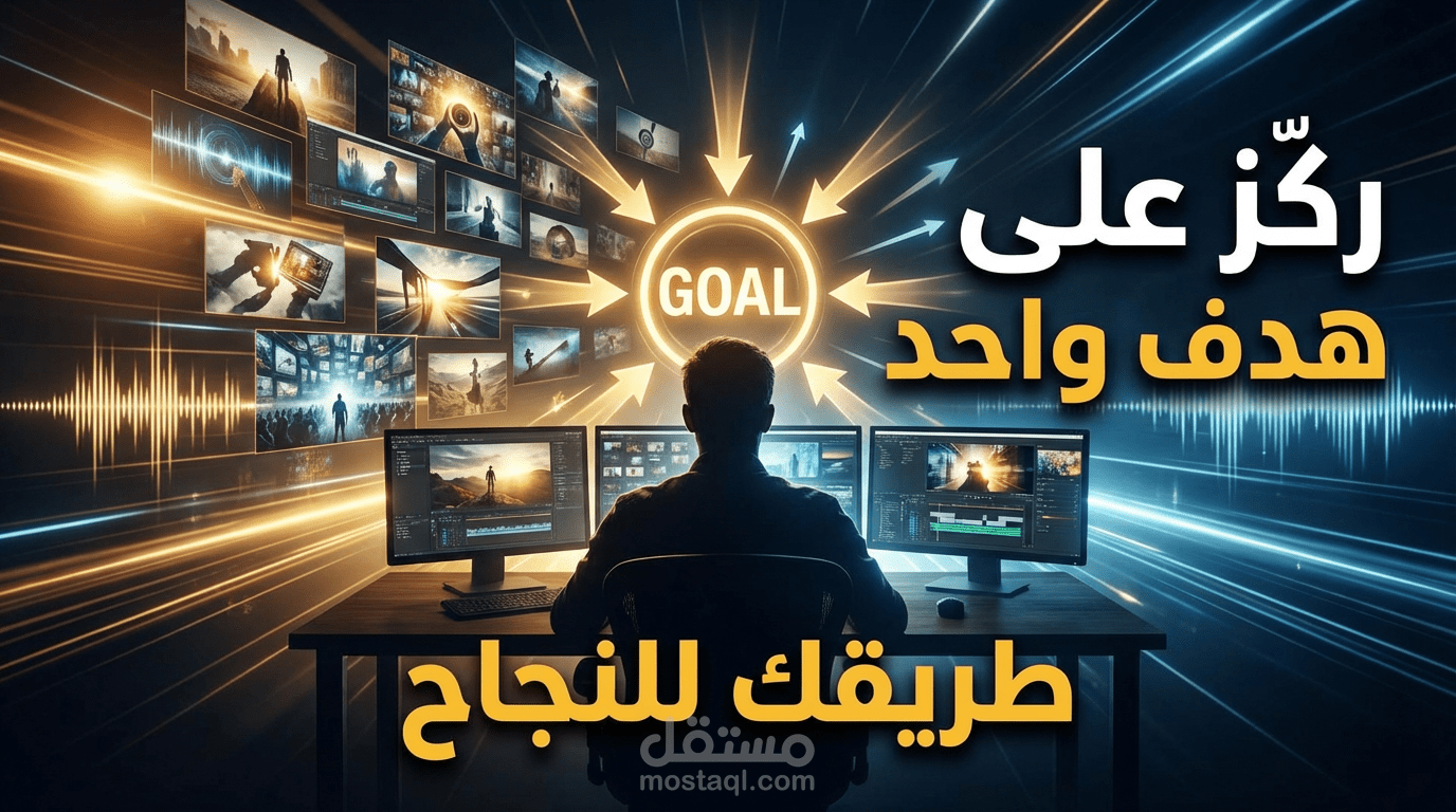 مشروع مونتاج تحفيزي: سر النجاح في هدف واحد