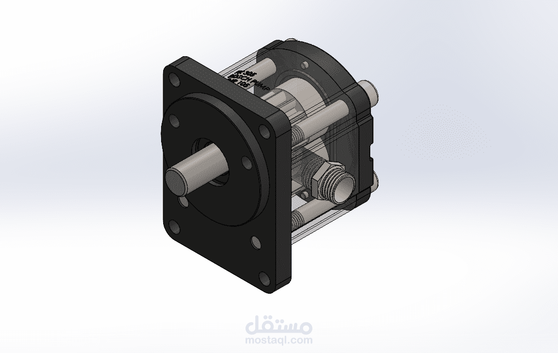 تصميم و تجميع مضخة هيدروليكية FX-305 باستخدام SOLIDWORKS