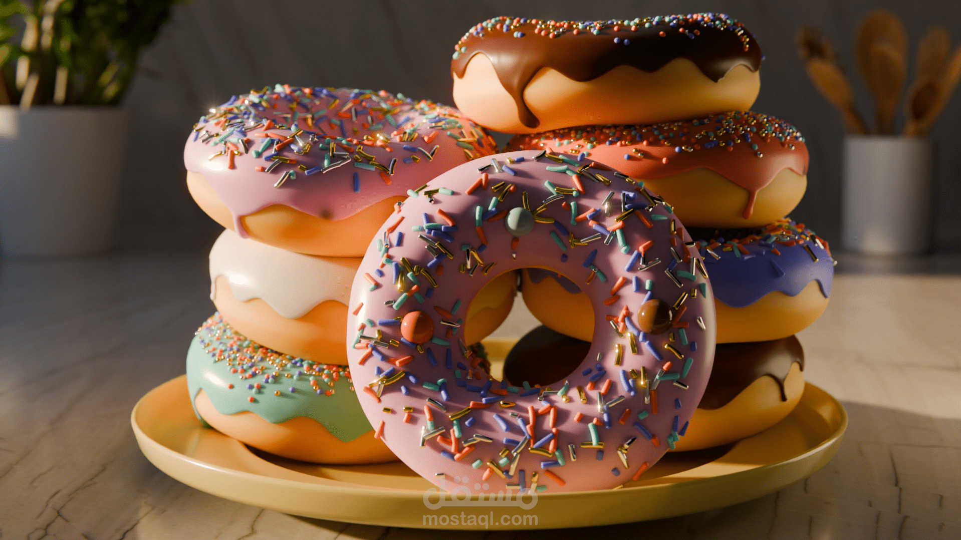 3D Donut Model – Blender