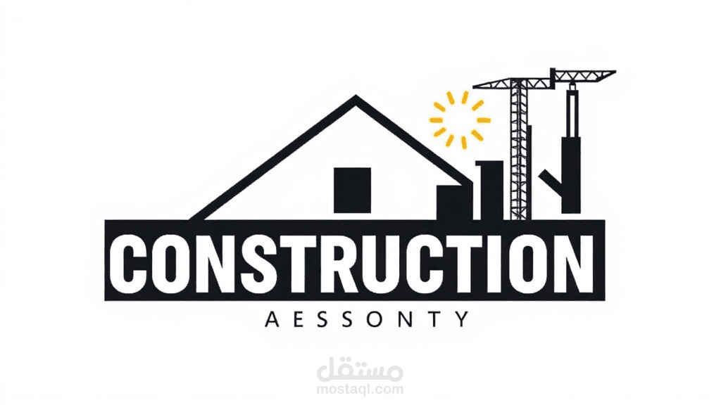 تصميم شعار لشركة مقاولات