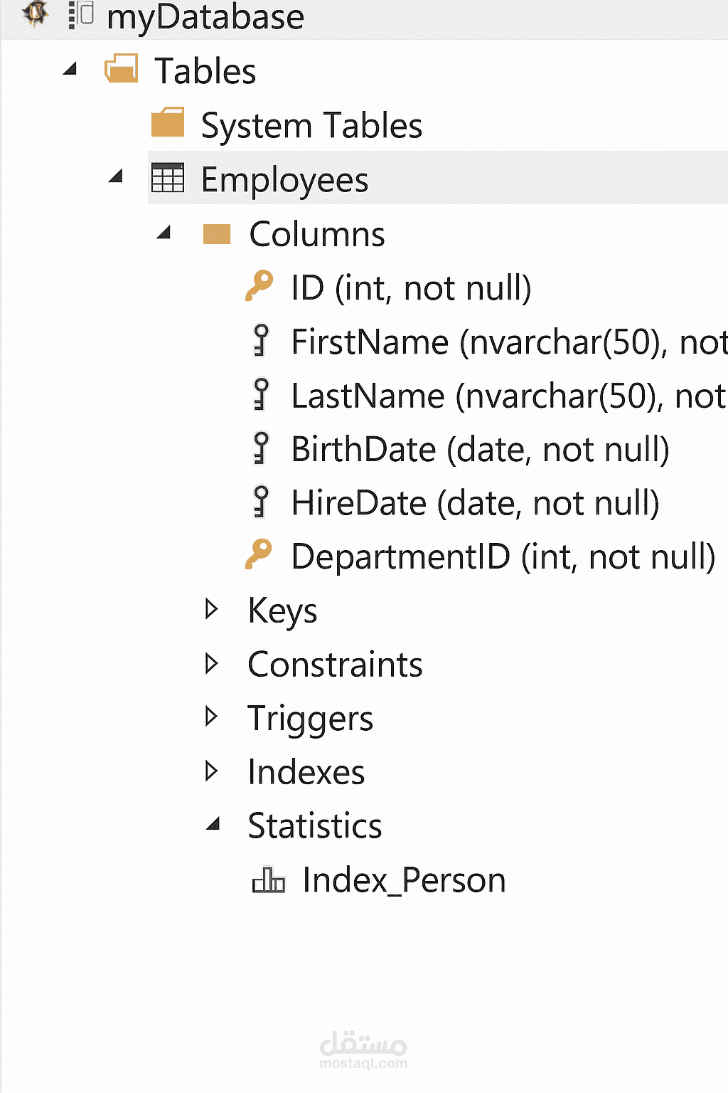 بناء داتا بيز كامله باستخدام microsoft sql server