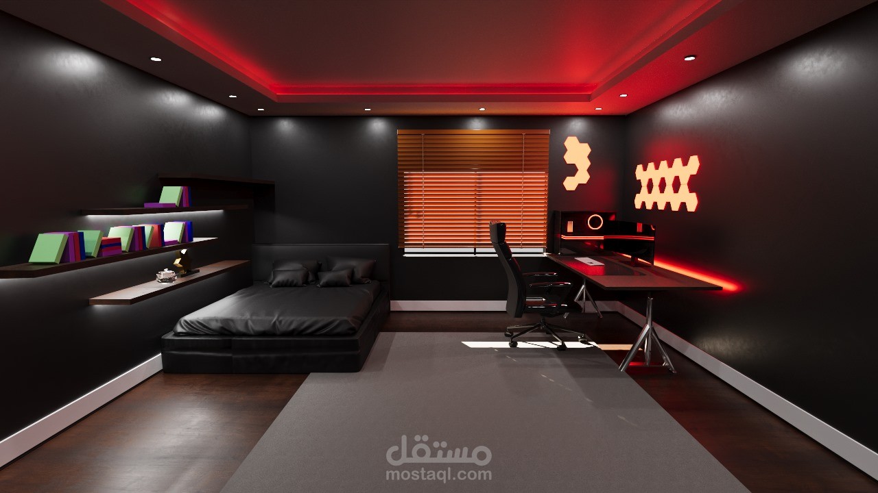 غرفة نوم لشخص