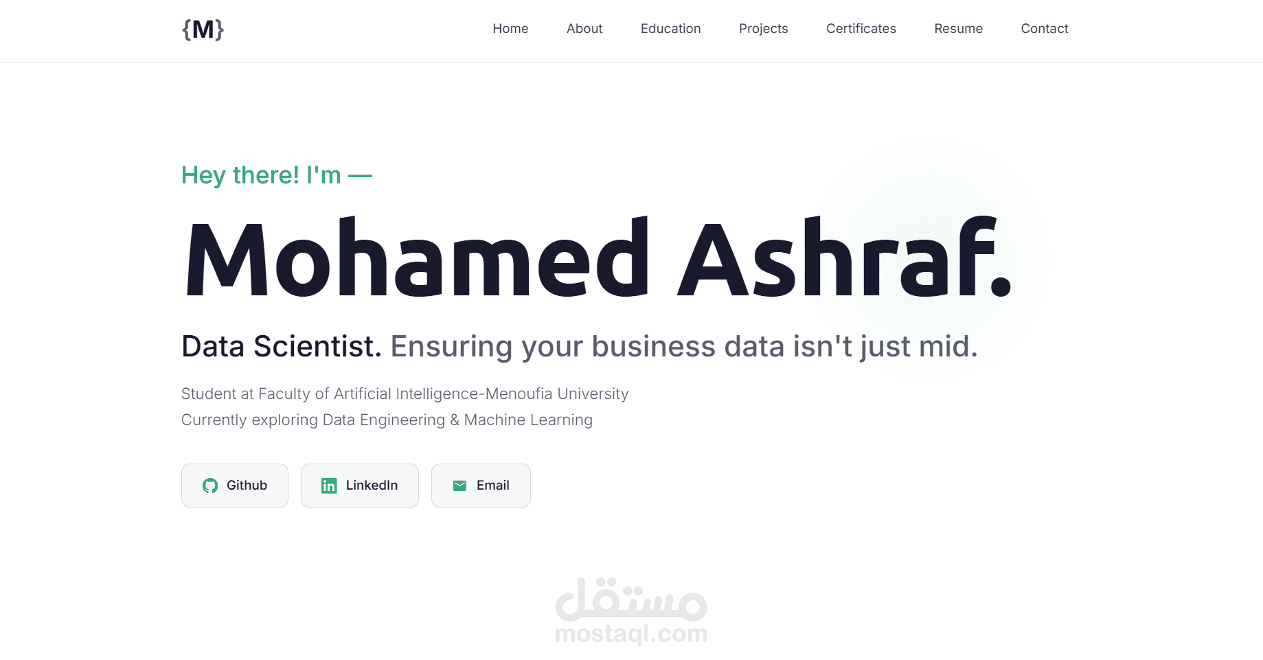 معرض أعمال احترافي- بورتفوليو Portfolio