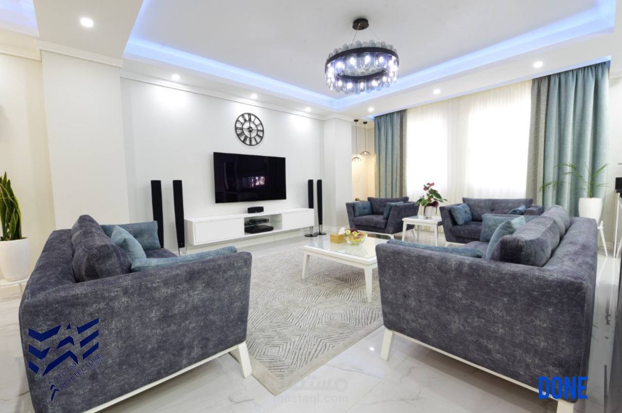 تصميم داخلي لشقة سكنية