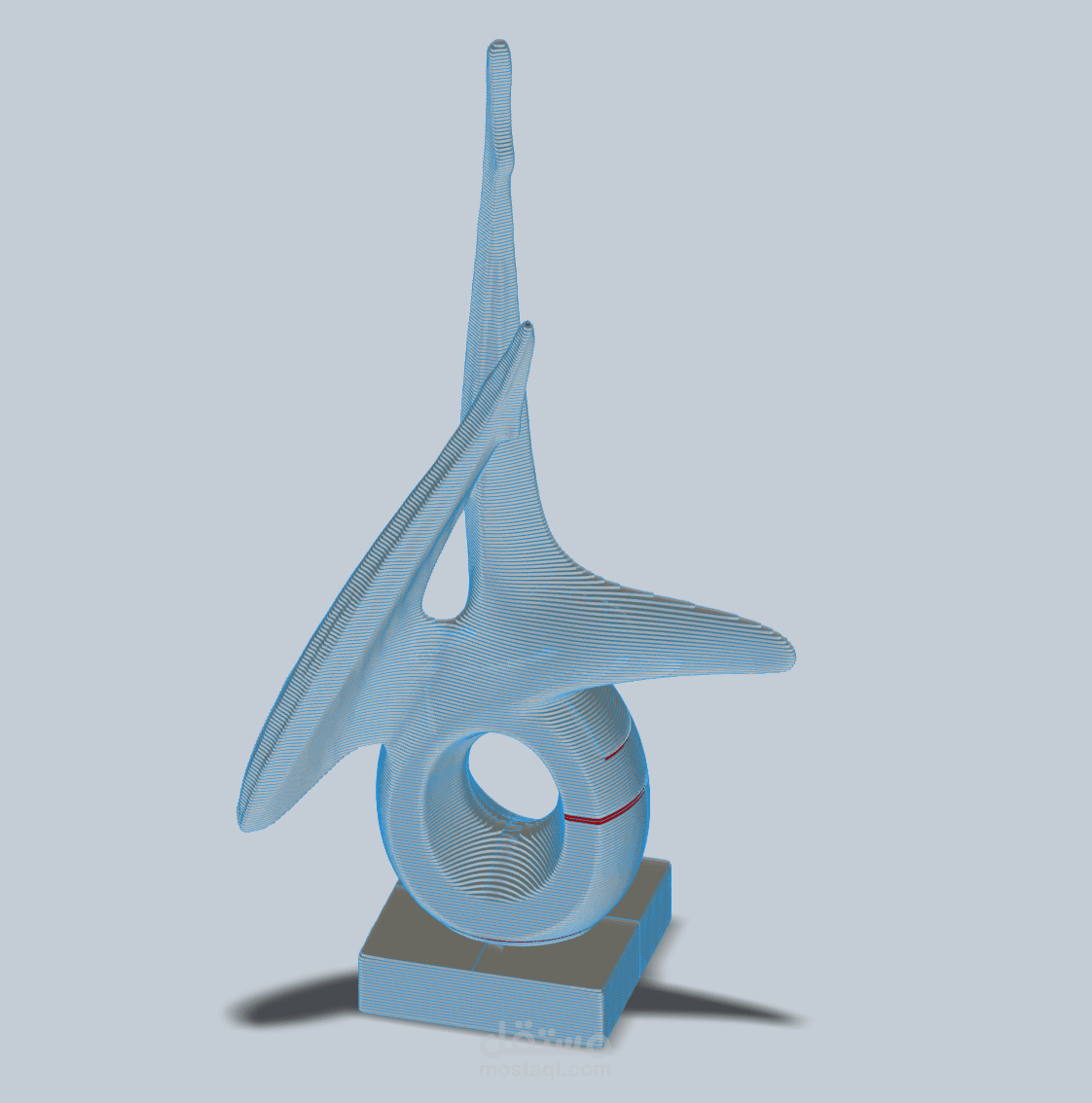 تصميم مجسمات ثلاثيه الابعاد و تحويلها لطبقات layers