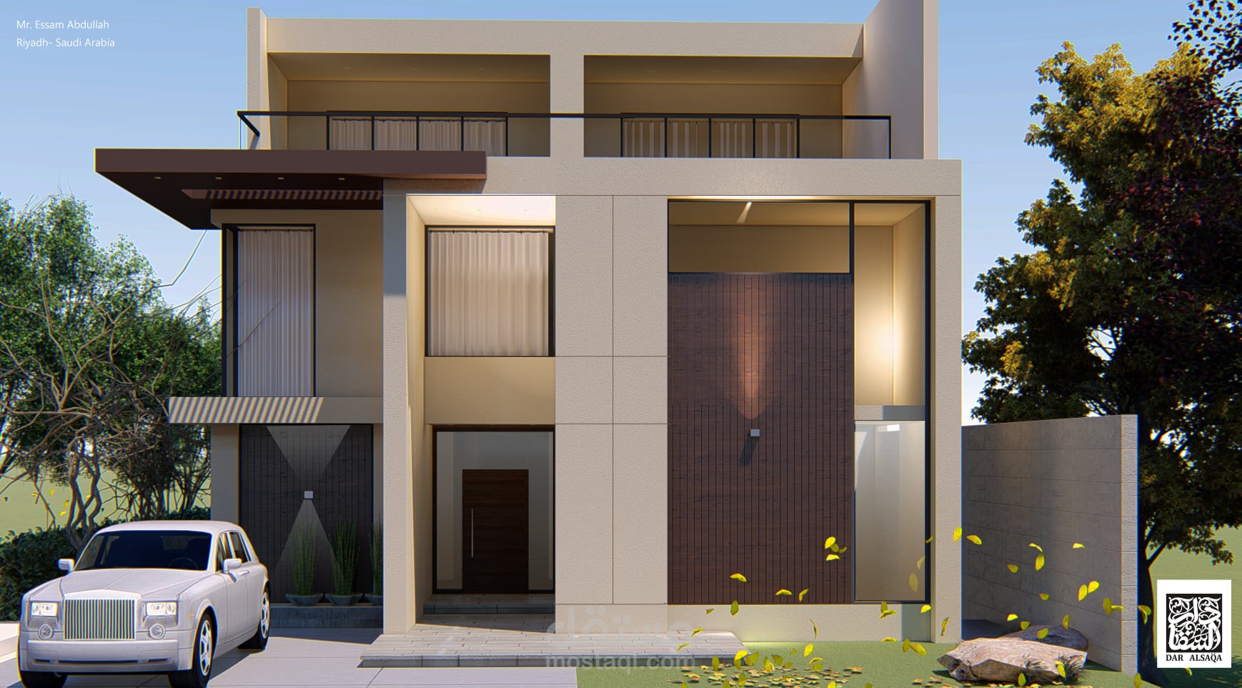 تصميم فيلا سكنية بالمملكة العربية السعودية